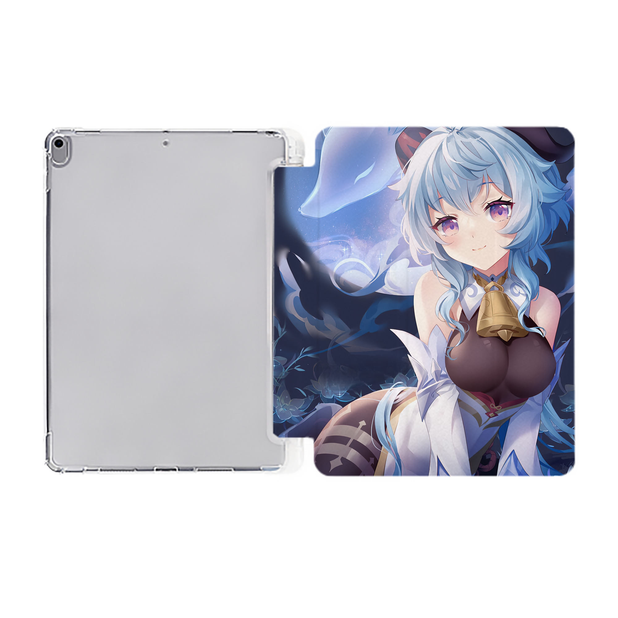 げんし神 genshin IPad ケース ペン収納付き 三つ折りスタンド PUレザー×シリコン 対応機種9.5/10.5/10.9インチ